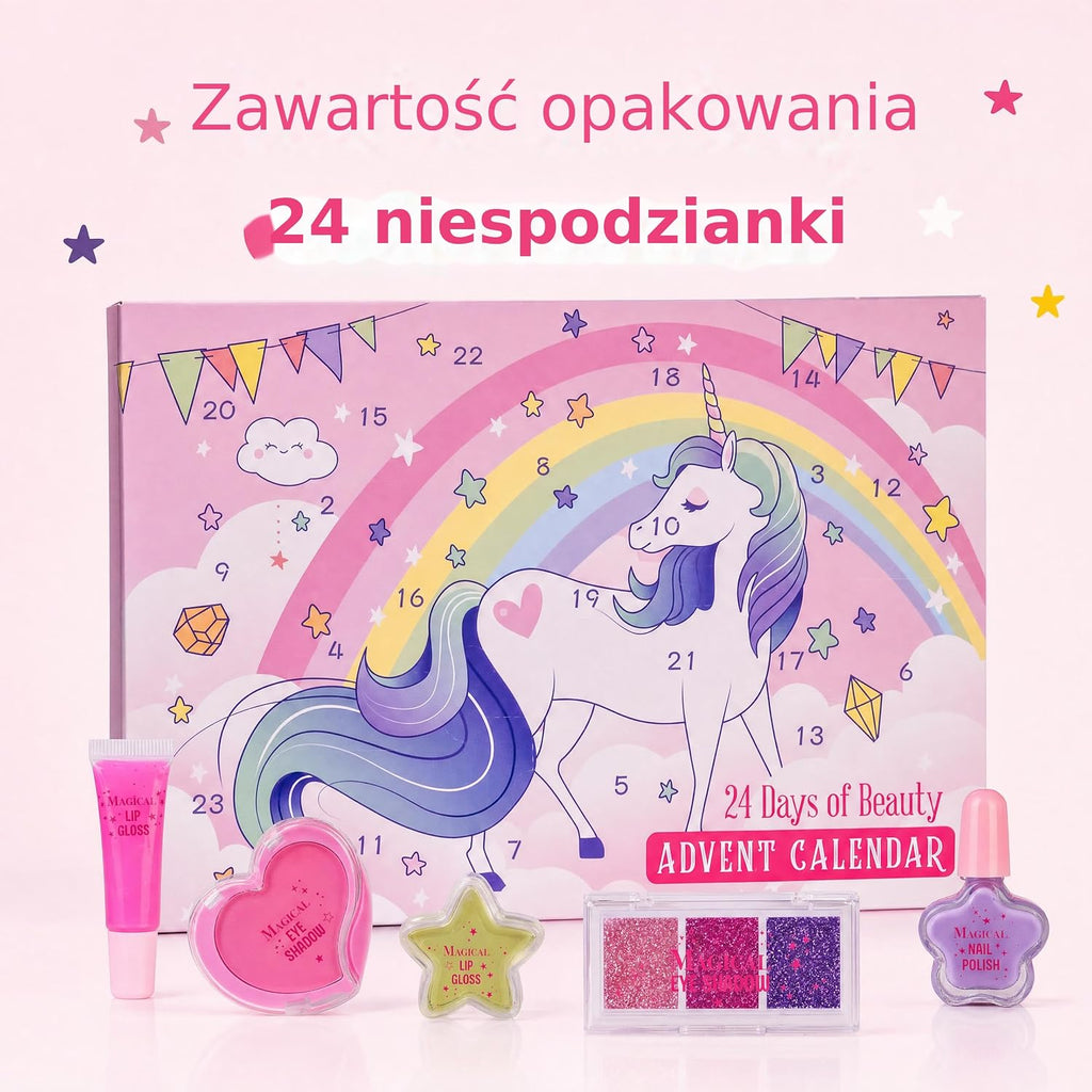Accentra Kalendarz adwentowy Beauty Unicorn dla dzieci