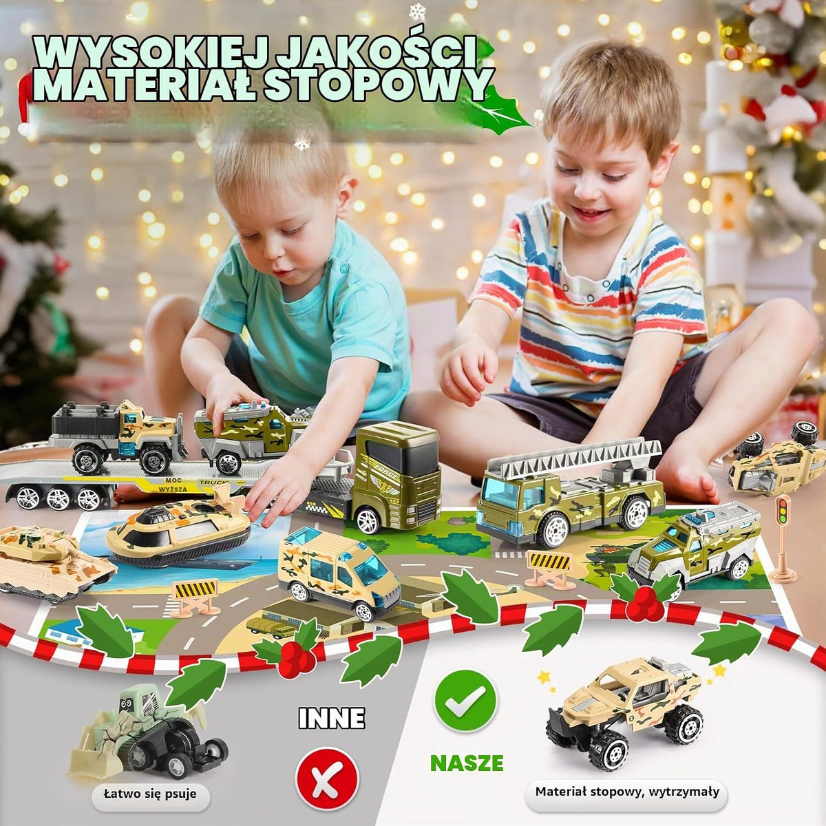 Adeokay Kalendarz adwentowy dla dzieci 2026, Kalendarz adwentowy Zabawka Kalendarz świąteczny Dzie
