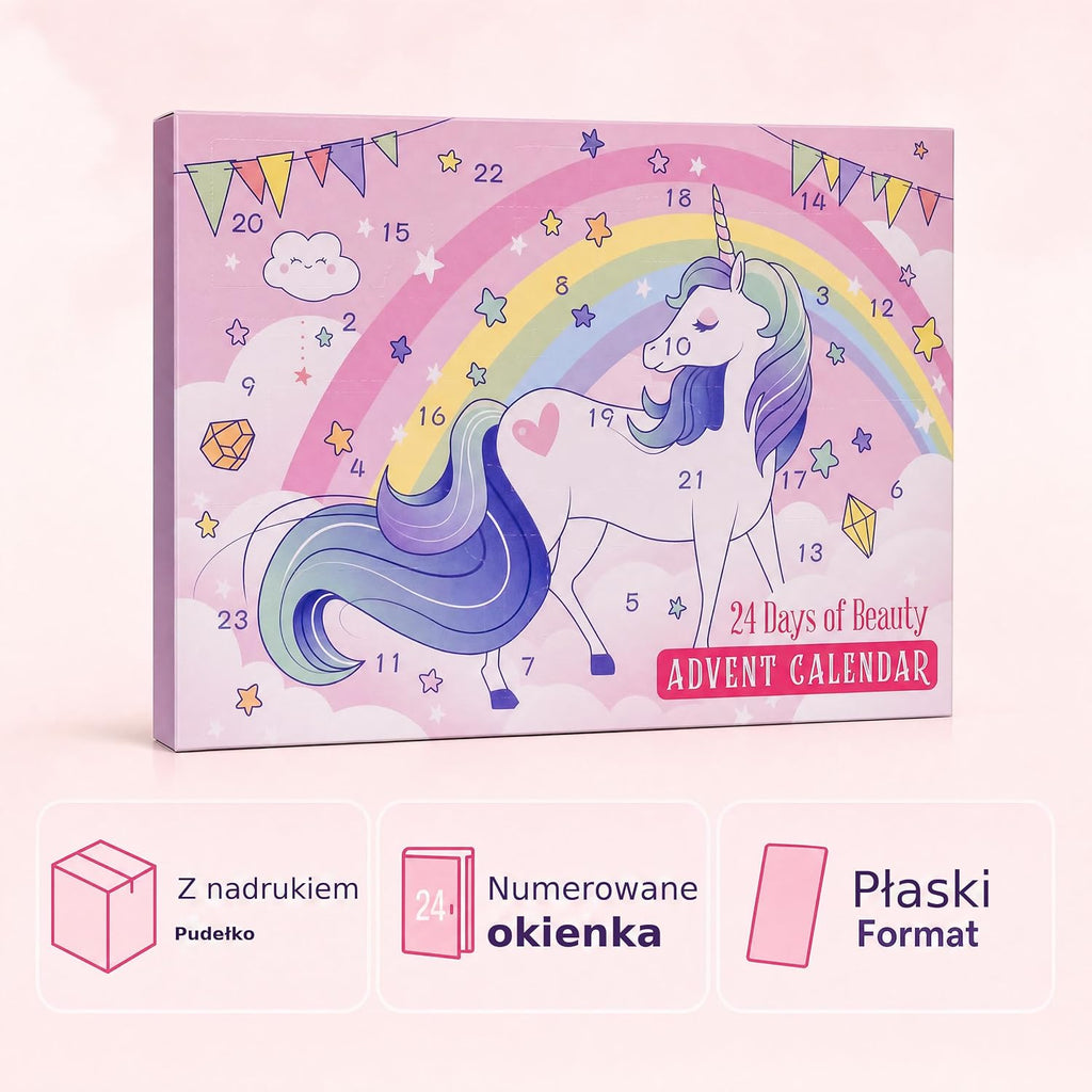 Accentra Kalendarz adwentowy Beauty Unicorn dla dzieci