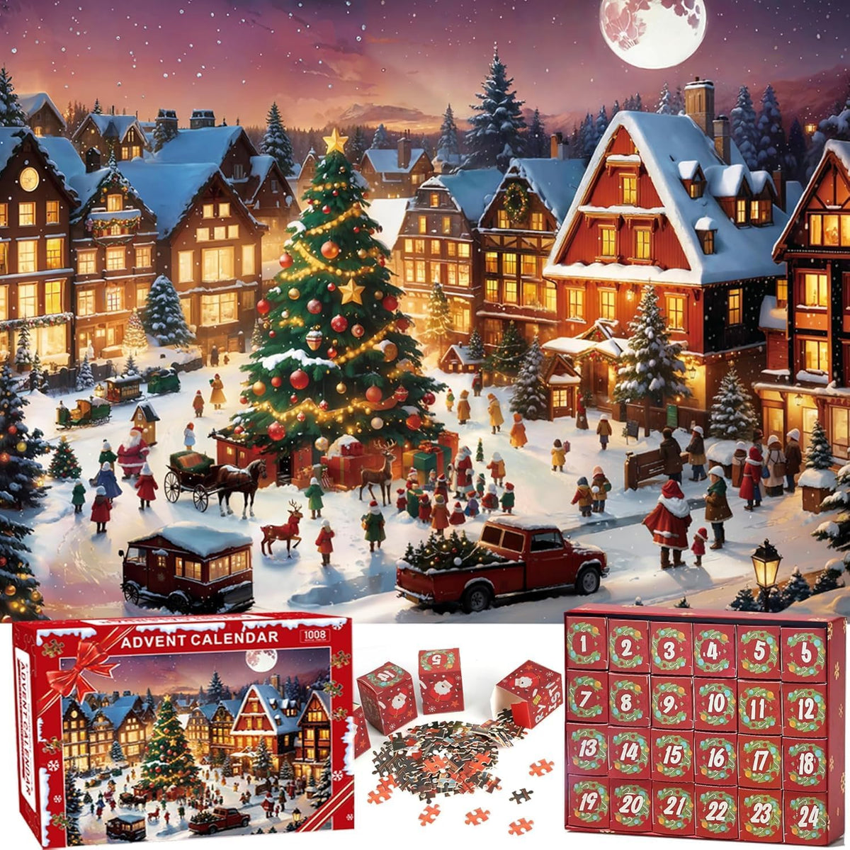 Bszatan Kalendarz Adwentowy 2026 Puzzle – 75 x 52 cm