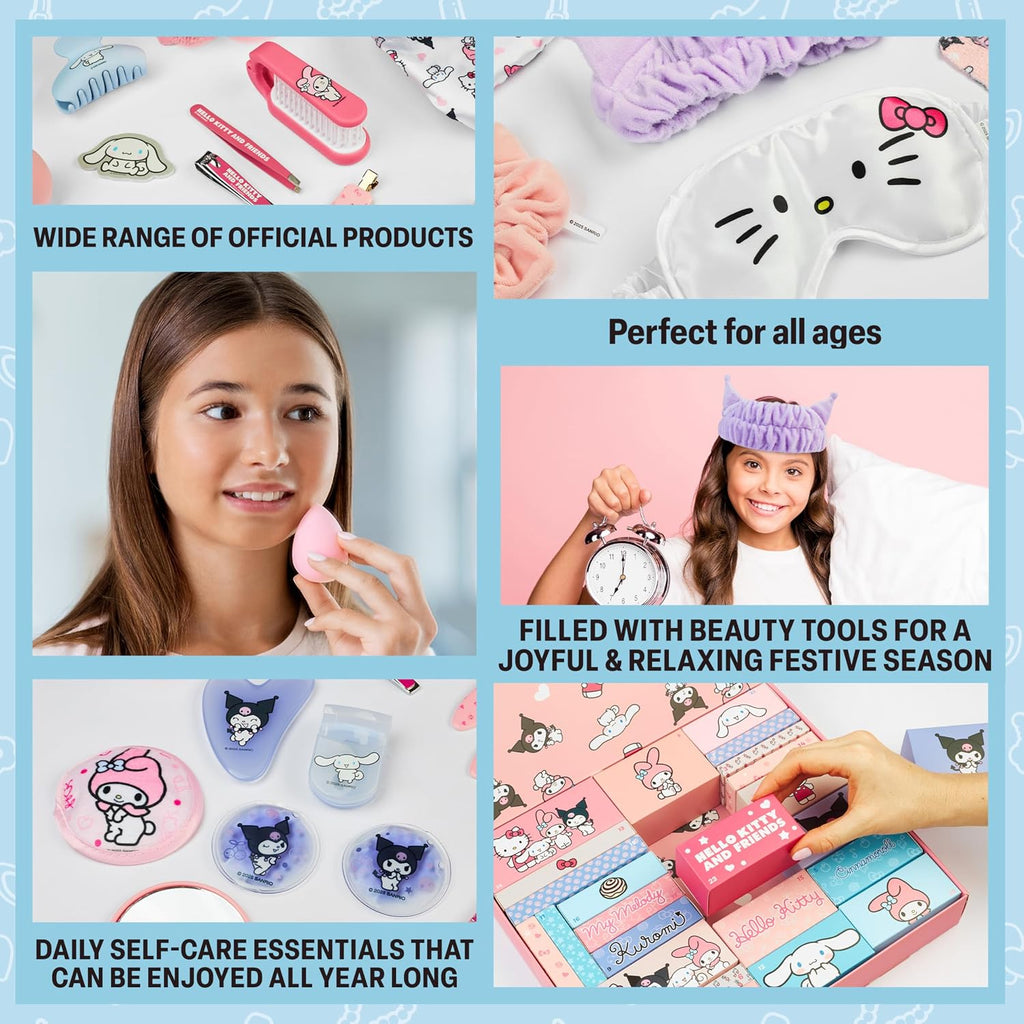 Get Trend Get Trend Hello Kitty Sanrio Kalendarz adwentowy 2025, Zestaw upominkowy dla kobiet i nast
