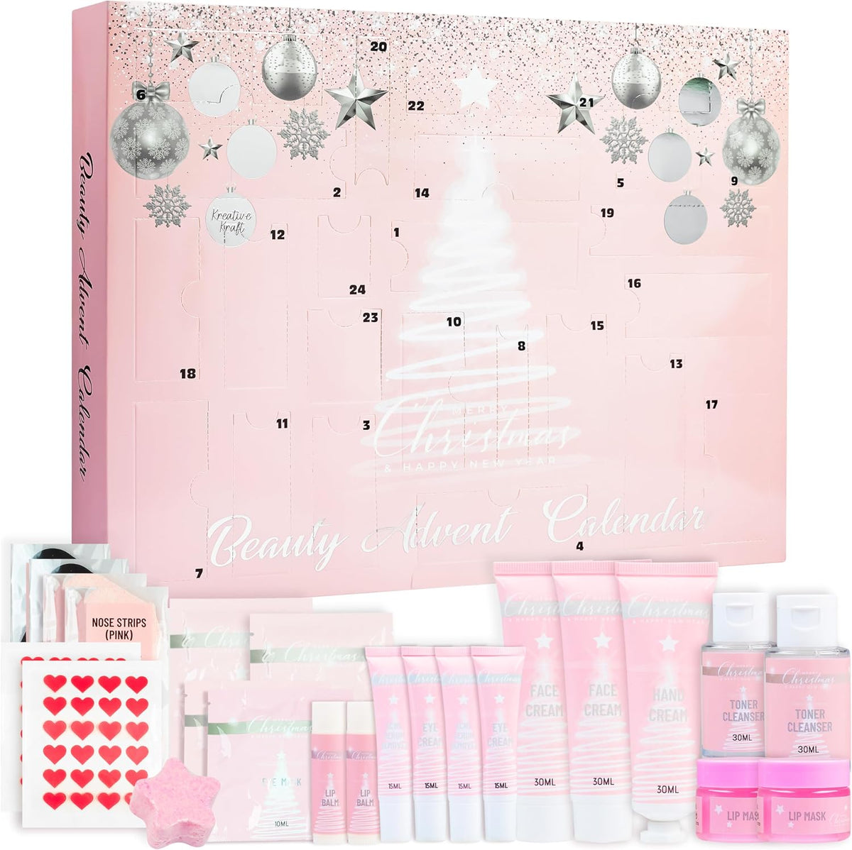 KreativeKraft Kalendarz adwentowy Beauty 2026 – 24 kosmetyki