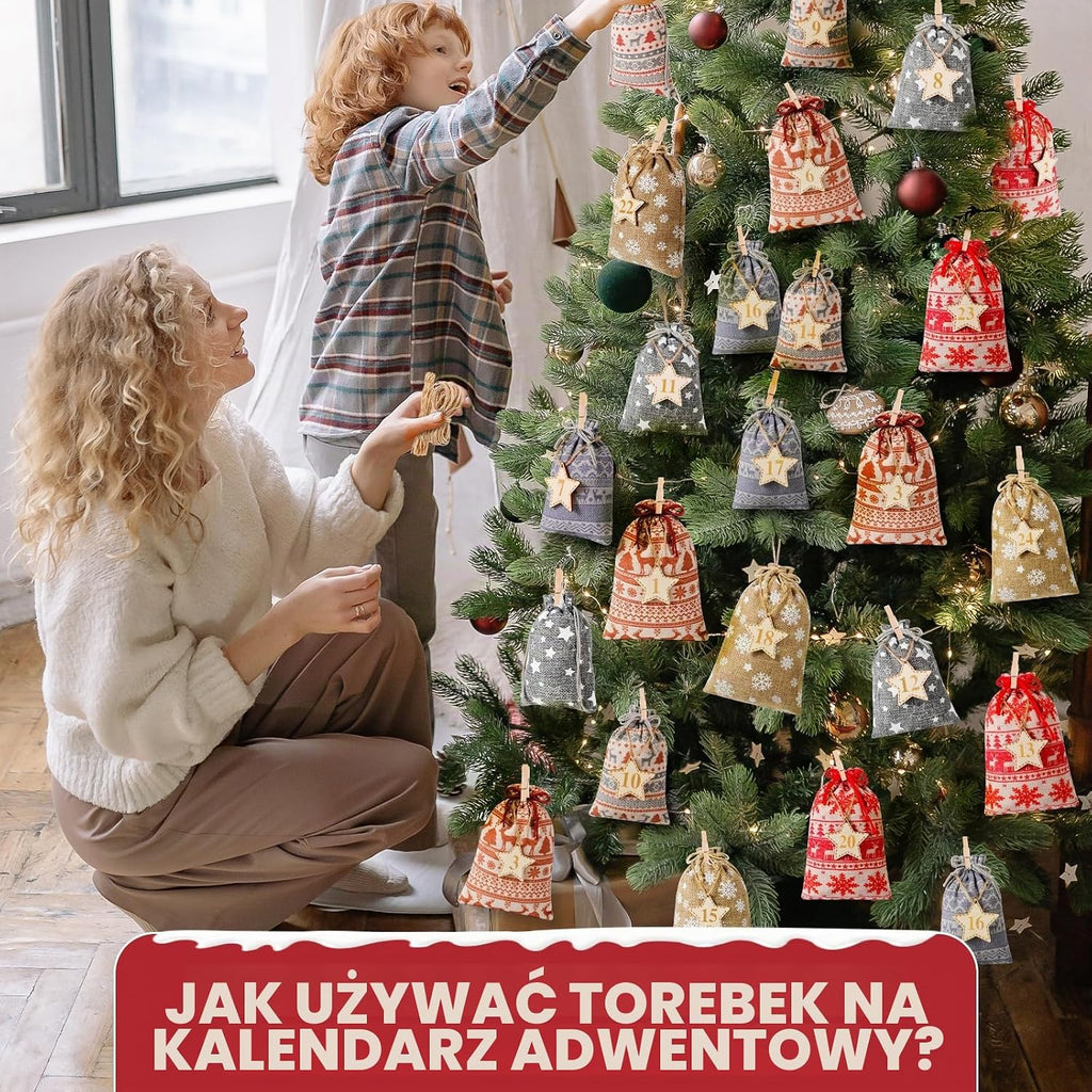 CANCJ Kalendarz adwentowy do napełniania – 24 sztuki