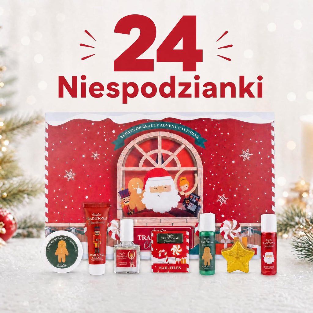 accentra Accentra Kalendarz adwentowy Beauty 2025 z 24 produktami wellness i pielęgnacji ciała – ka