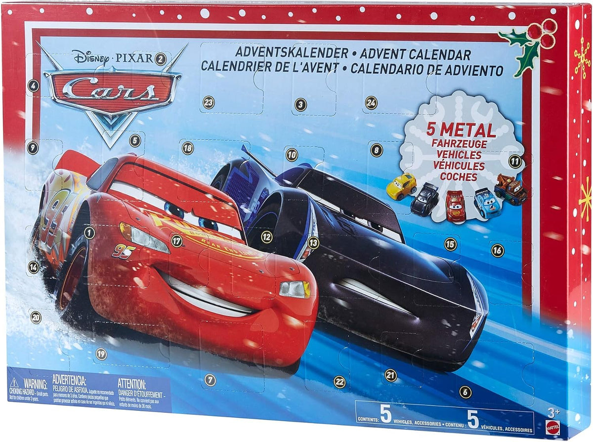 Mattel Disney Cars GBV45 Disney Pixar Cars kalendarz adwentowy wielokolorowy