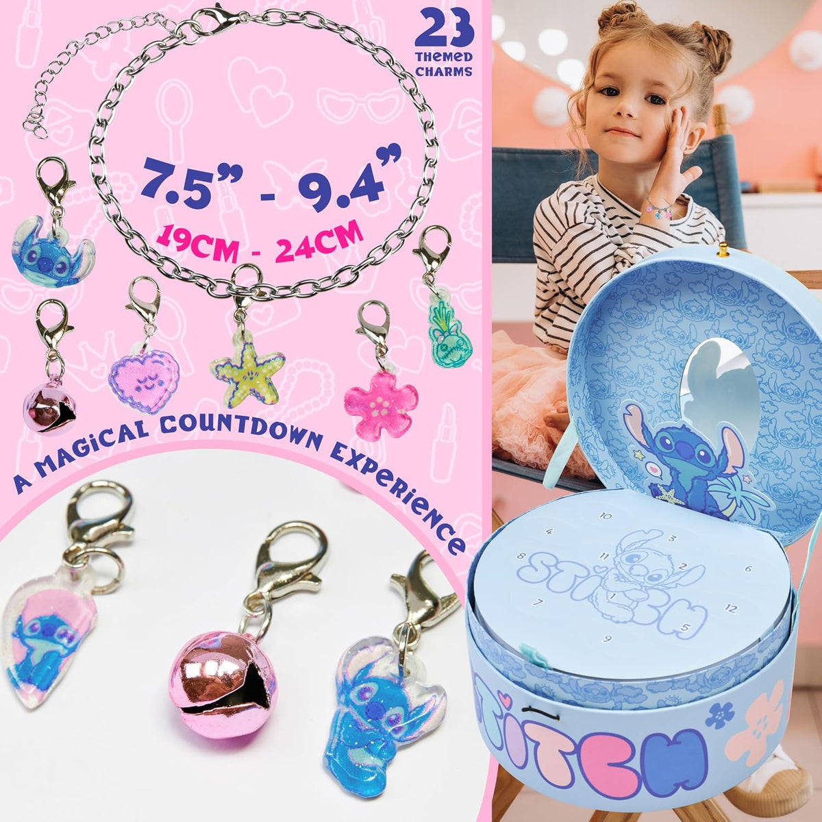 Get Trend Disney Stitch kalendarz adwentowy 2026 dla dziewczynek