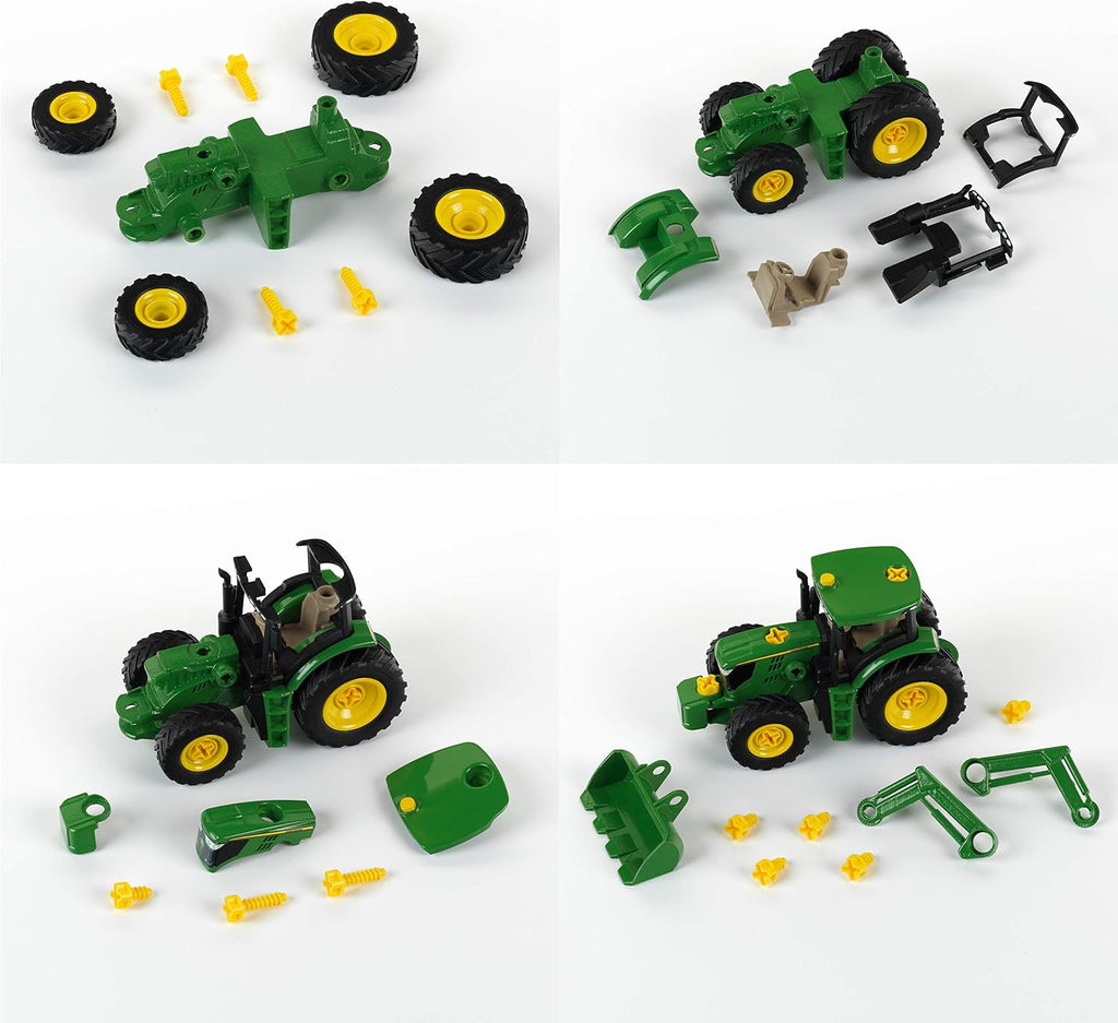 Theo Klein Kalendarz adwentowy traktor John Deere do skręcania
