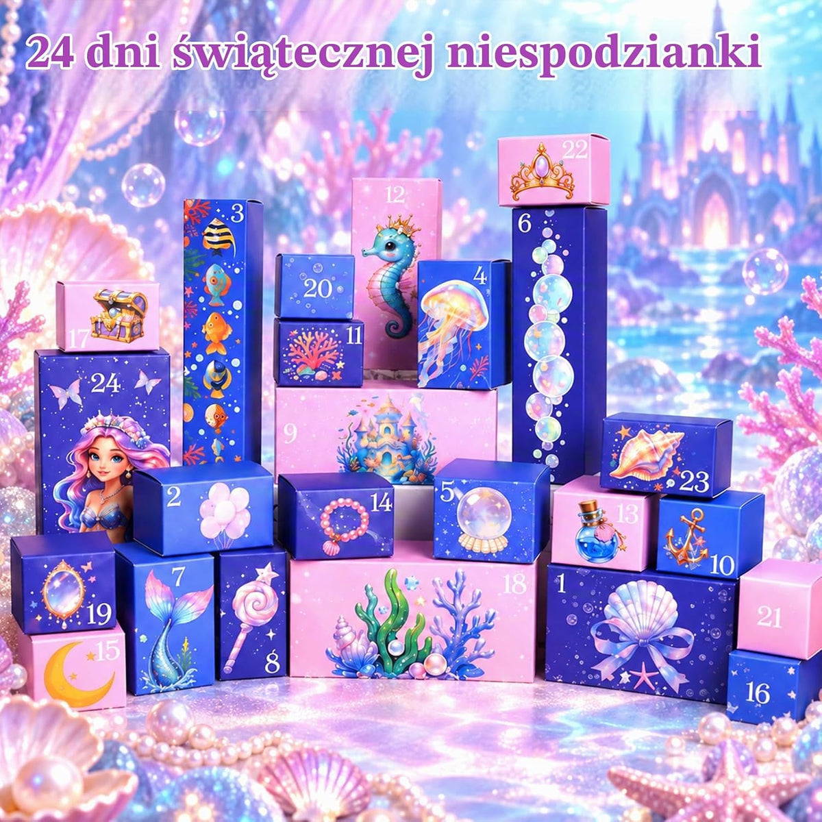 PinkUnicoon Kalendarz adwentowy 2026 dla dziewczynek