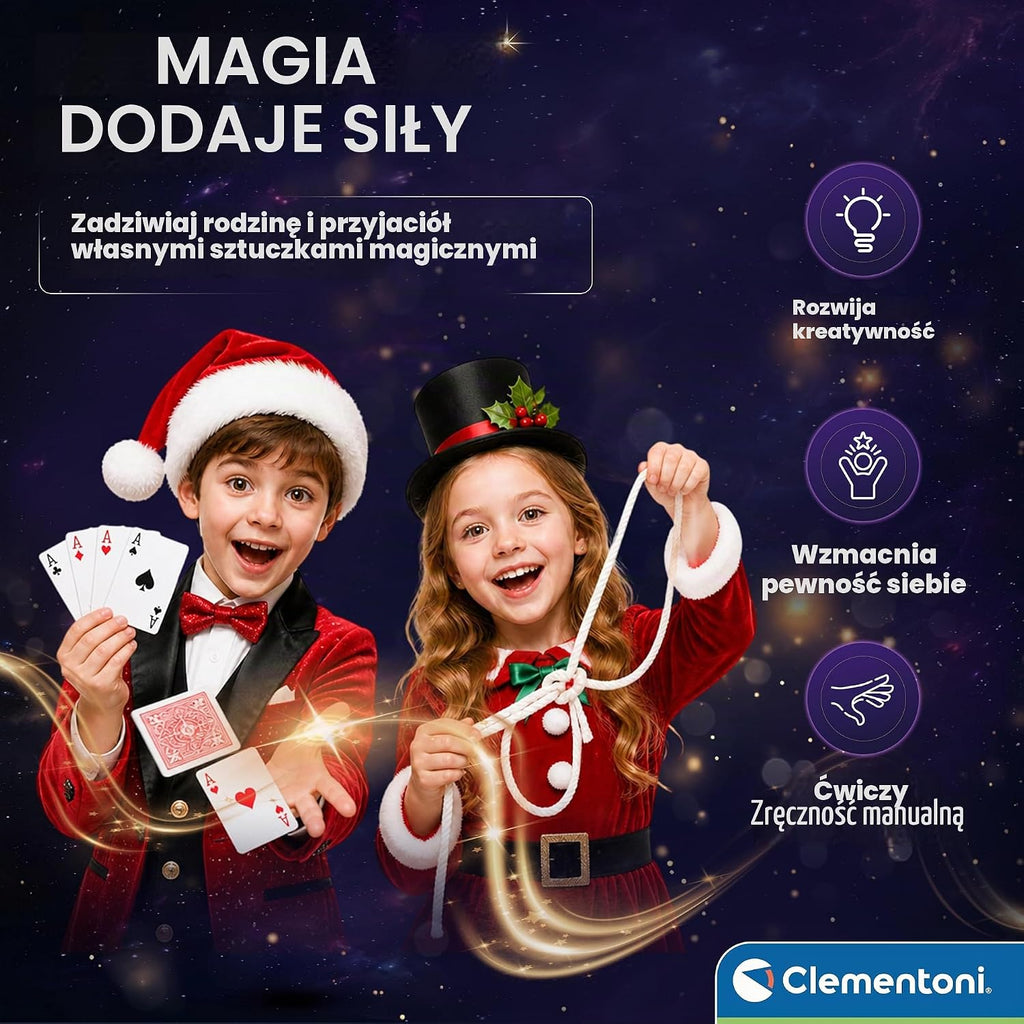 Clementoni Clementoni Ehrlich Brothers kalendarz adwentowy 2026 – kalendarz bożonarodzeniowy z 24 mag