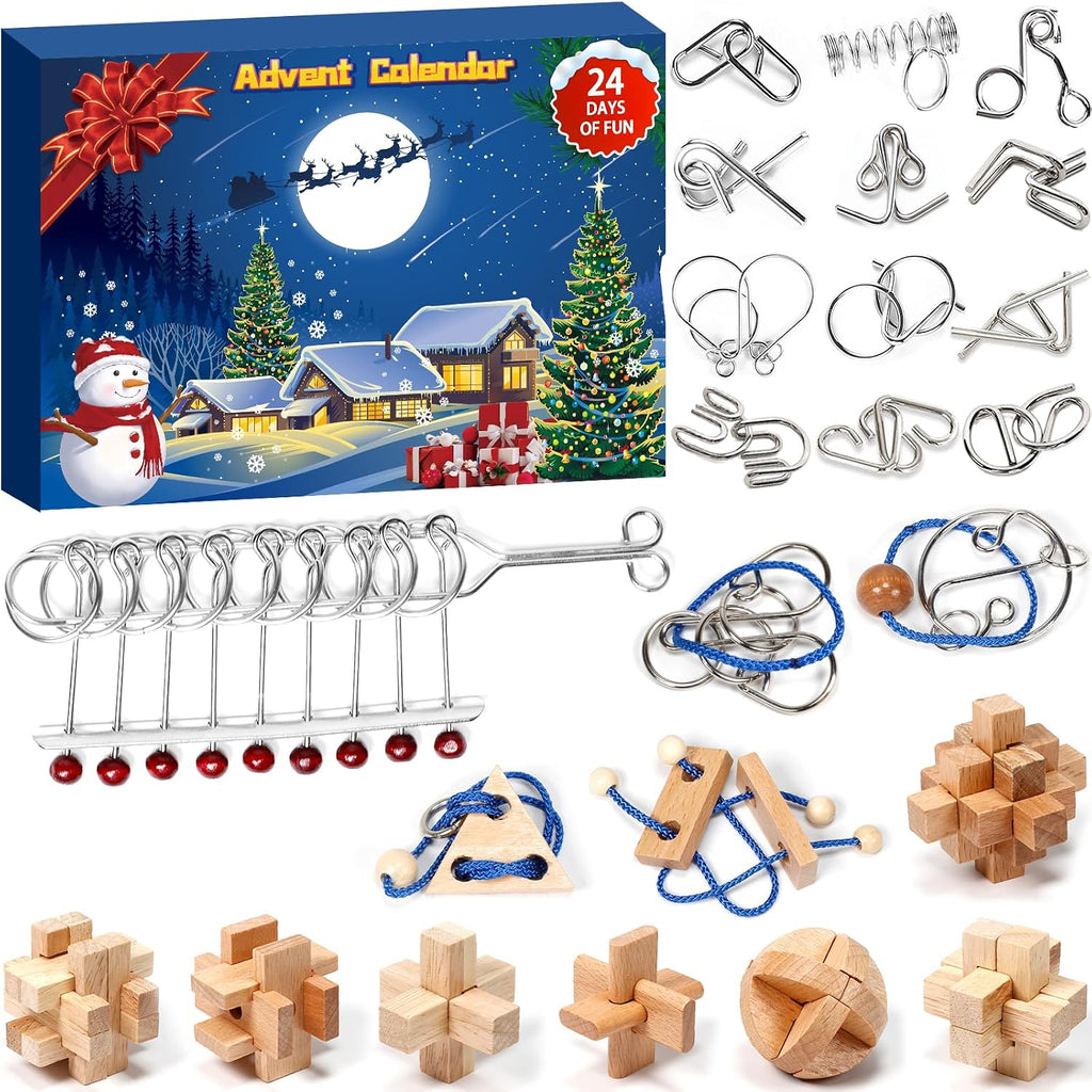 Pozemu Kalendarz adwentowy 2024 Puzzle dla dorosłych