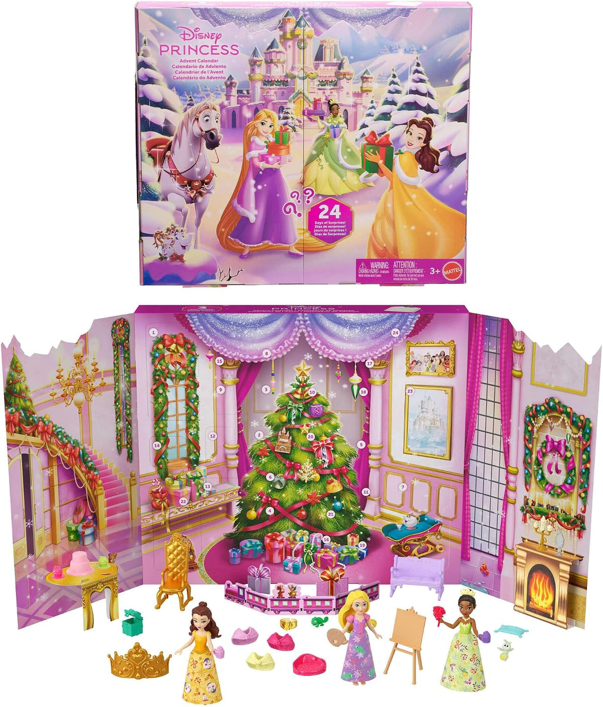 Mattel Mattel Disney Princess kalendarz adwentowy z lalkami