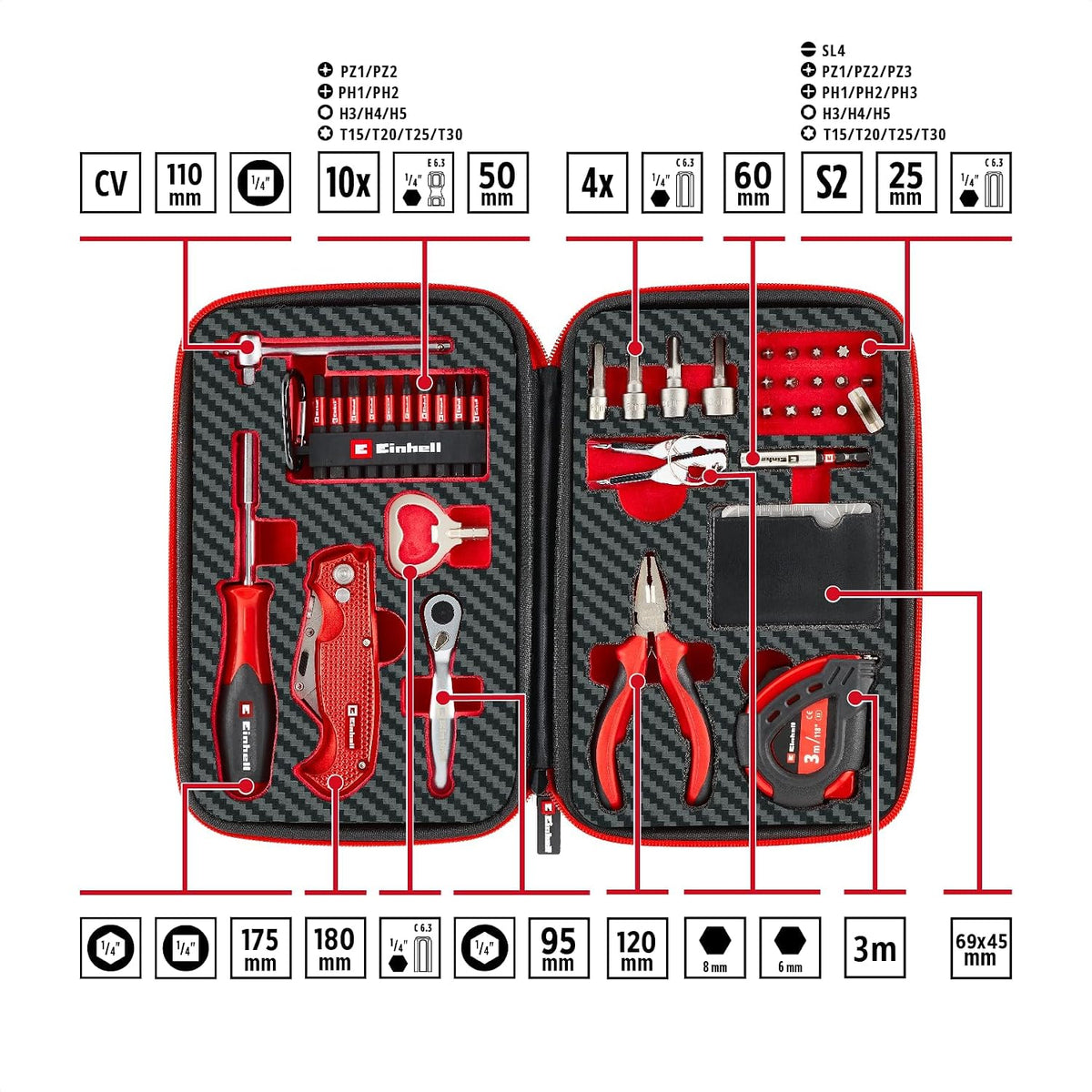 Einhell Accessories Einhell 37-częściowy kalendarz adwentowy na narzędzia 2025