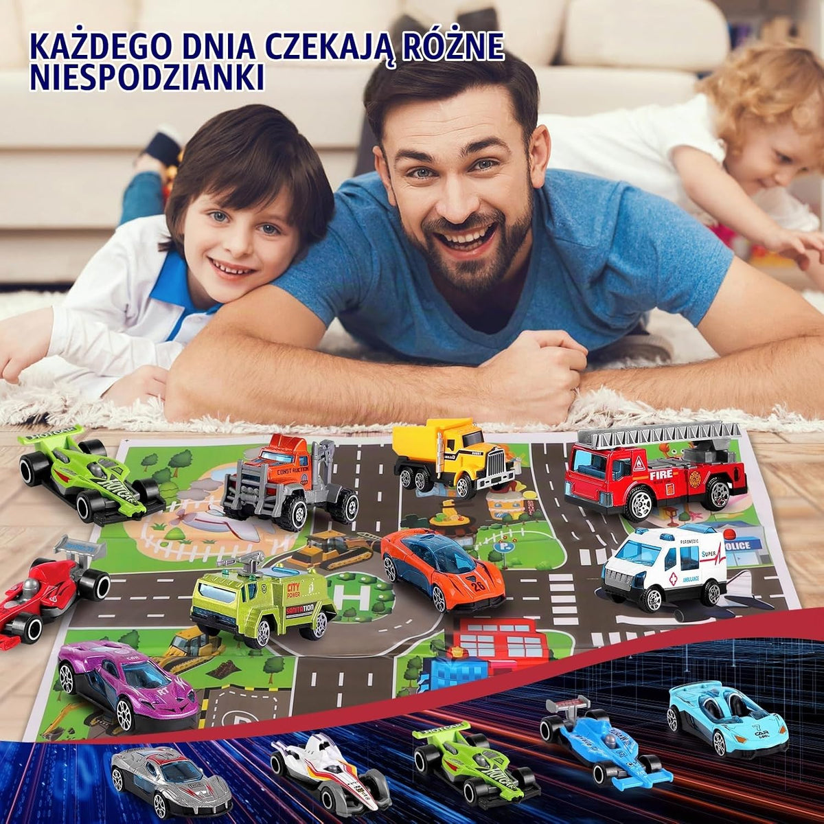Uiseba Kalendarz adwentowy dla dzieci 24 sztuki
