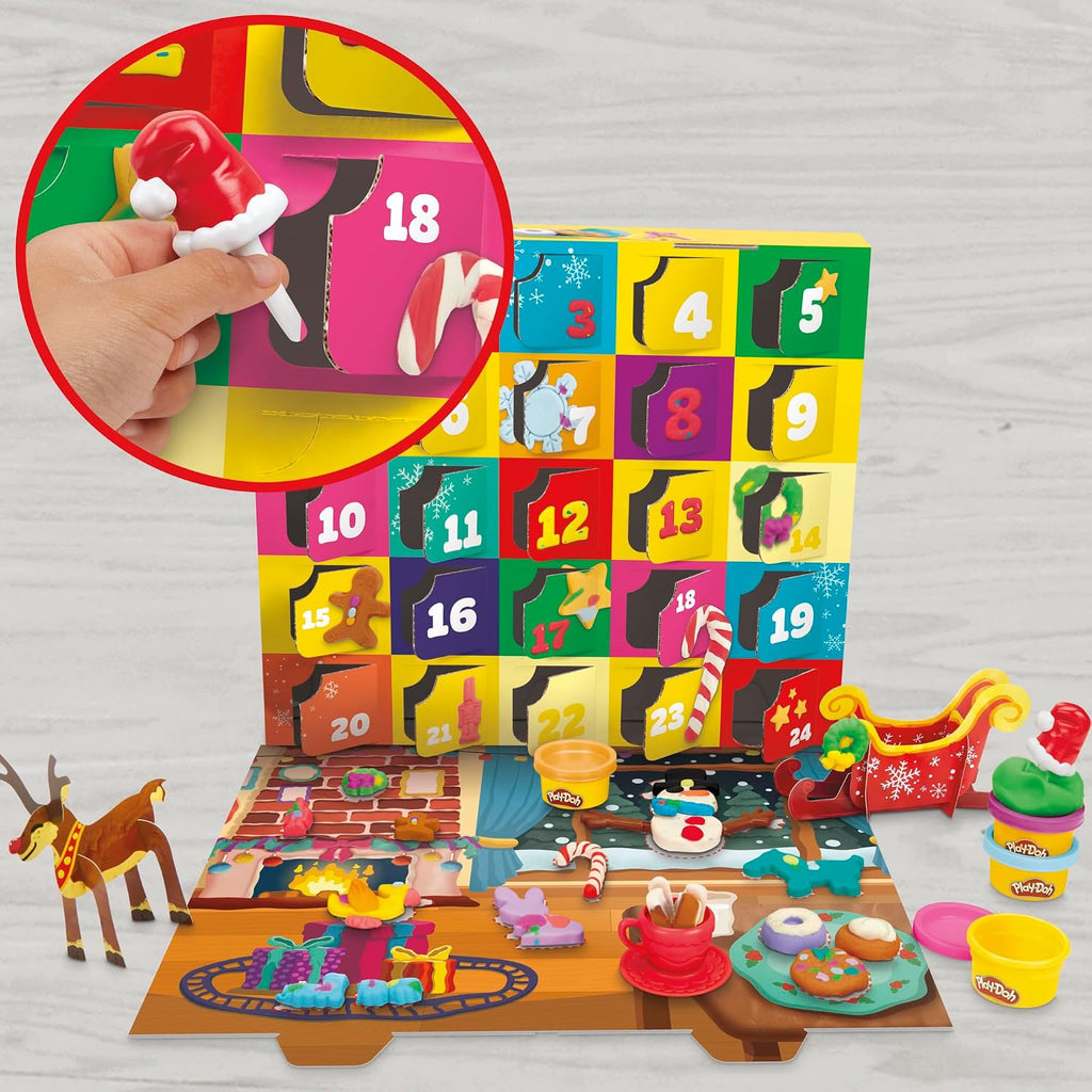 Play-Doh Kalendarz adwentowy – 24 tuby ciastoliny i 28 narzędzi