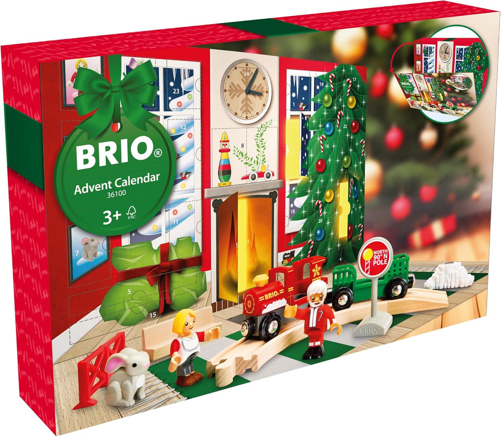 BRIO World 36100 Kalendarz adwentowy do kolejki drewnianej