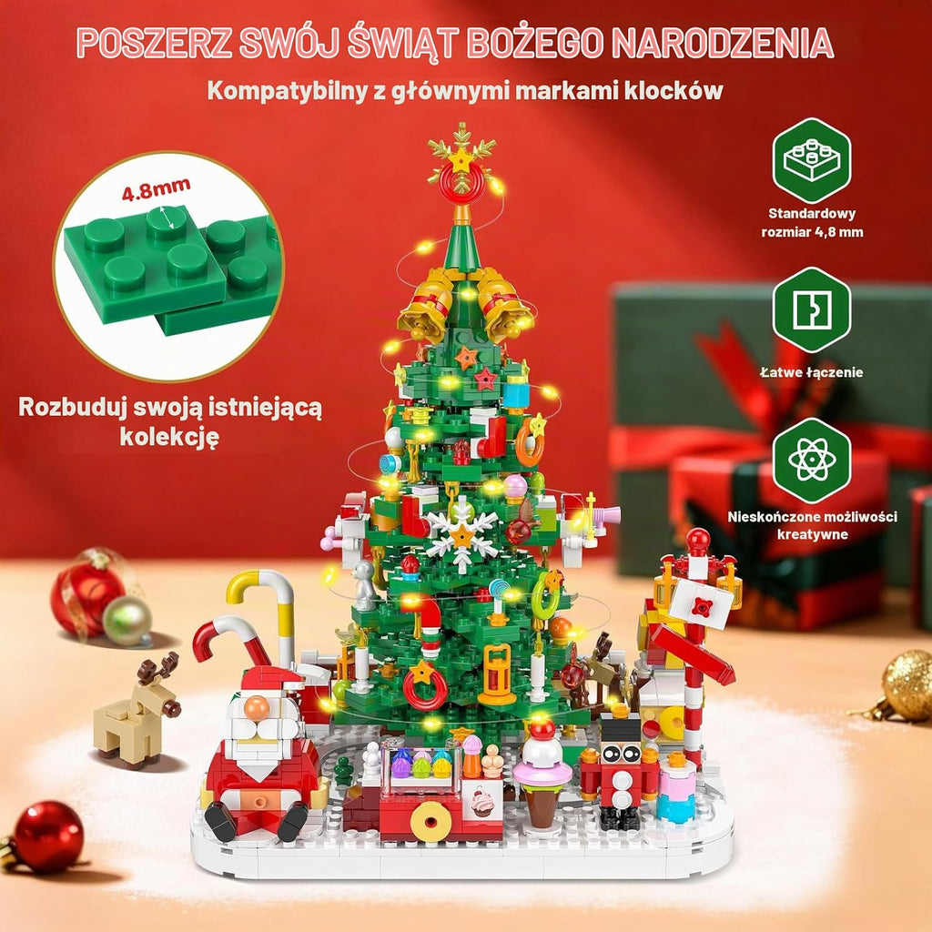 Viosmut Kalendarz adwentowy 2026 dla dzieci, 24-dniowy kalendarz bożonarodzeniowy z klockami zacis