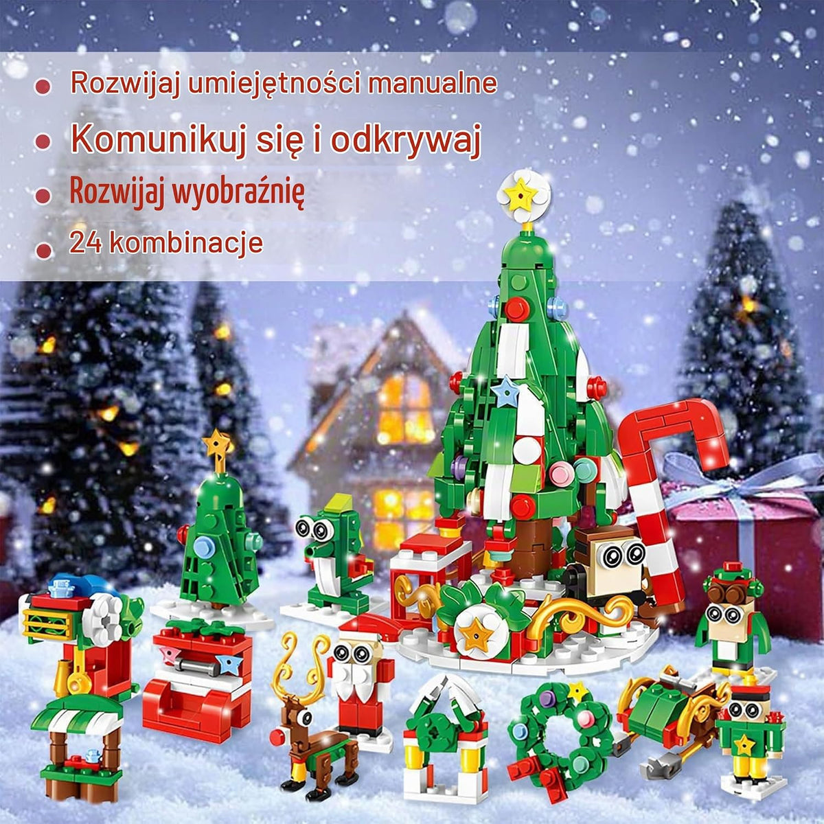 YeahBoom kalendarz adwentowy 2025 – zestaw klocków