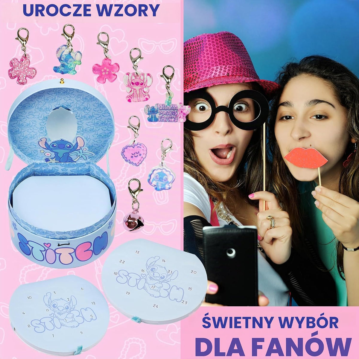 Get Trend Disney Stitch kalendarz adwentowy 2026 dla dziewczynek