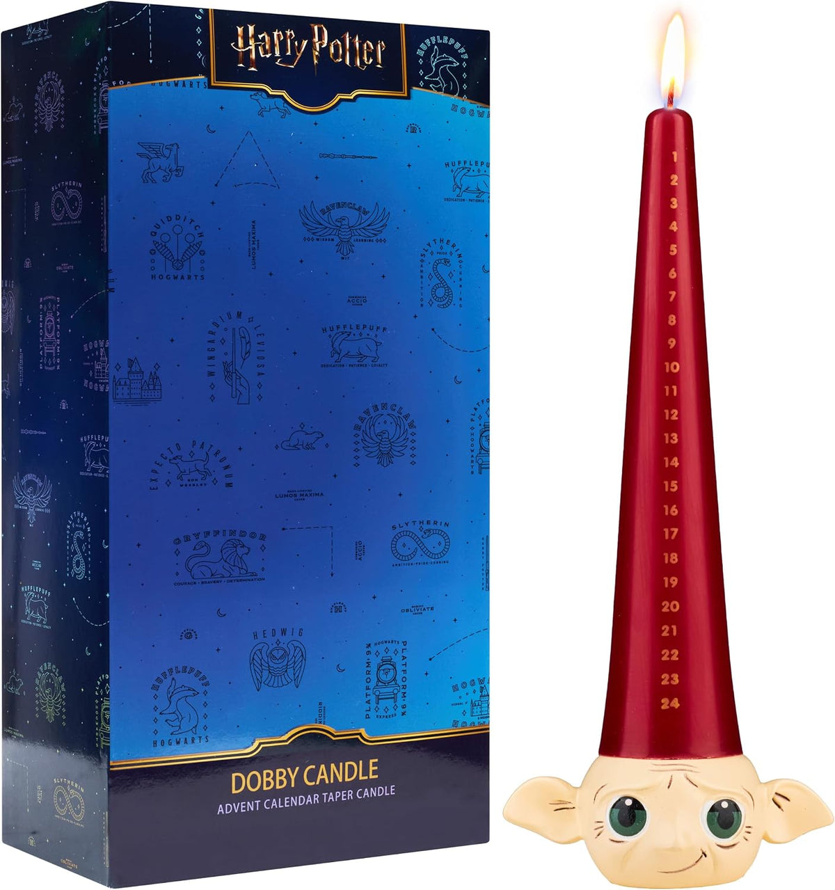 Harry Potter Kalendarz adwentowy 2026 – świecznik stożkowy i dobby