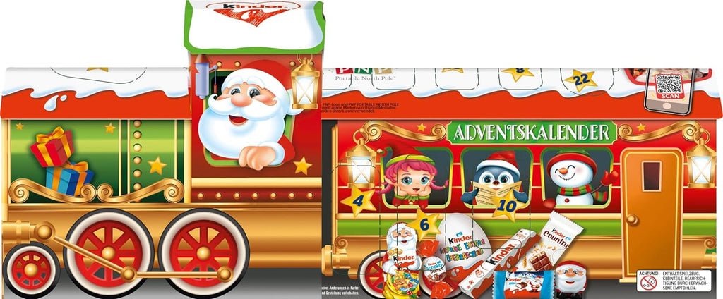 Kinder Kinder Kalendarz adwentowy pociągu 3D - pudełko 221g