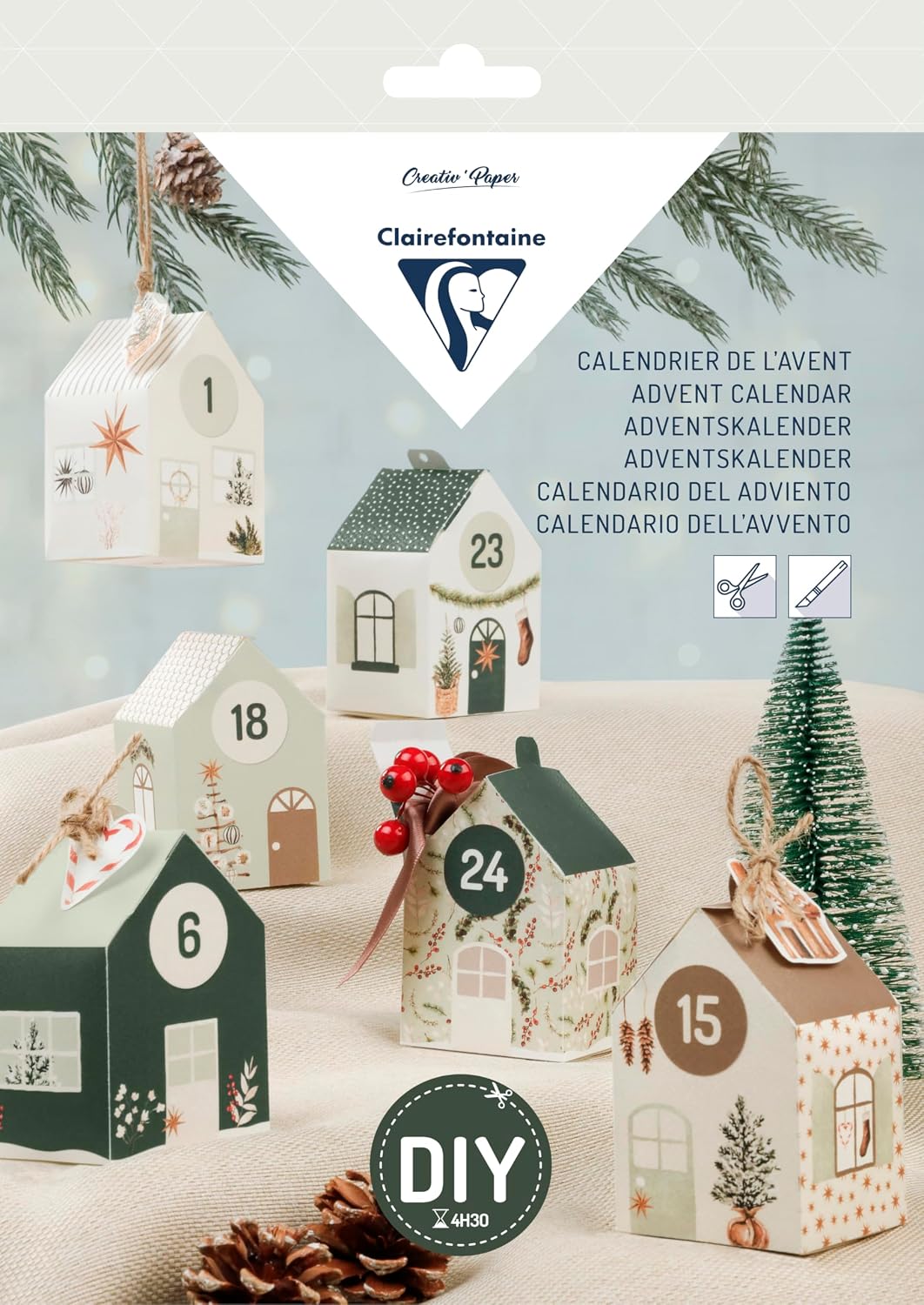 Clairefontaine 97715C kreatywny Kalendarz adwentowy