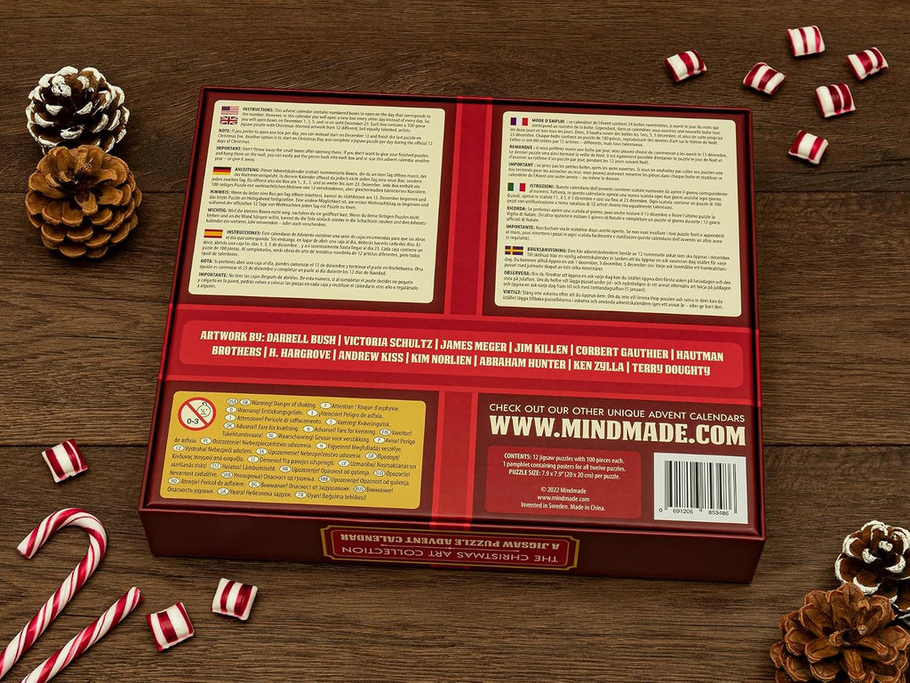 Mindmade Puzzle Kalendarz Adwentowy – Kolekcja Sztuki