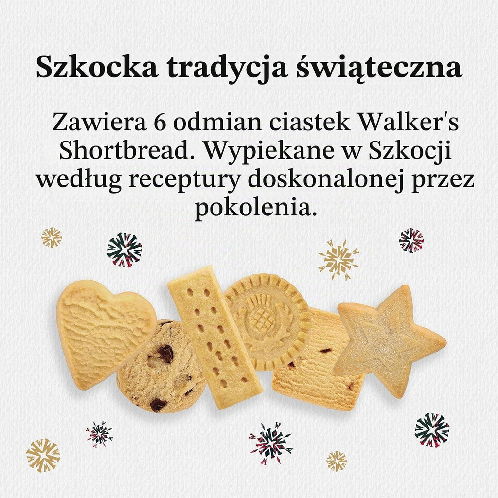 Walkers Kalendarz adwentowy Walker's Shortbread All-Butter, edycja limitowana - 294 g