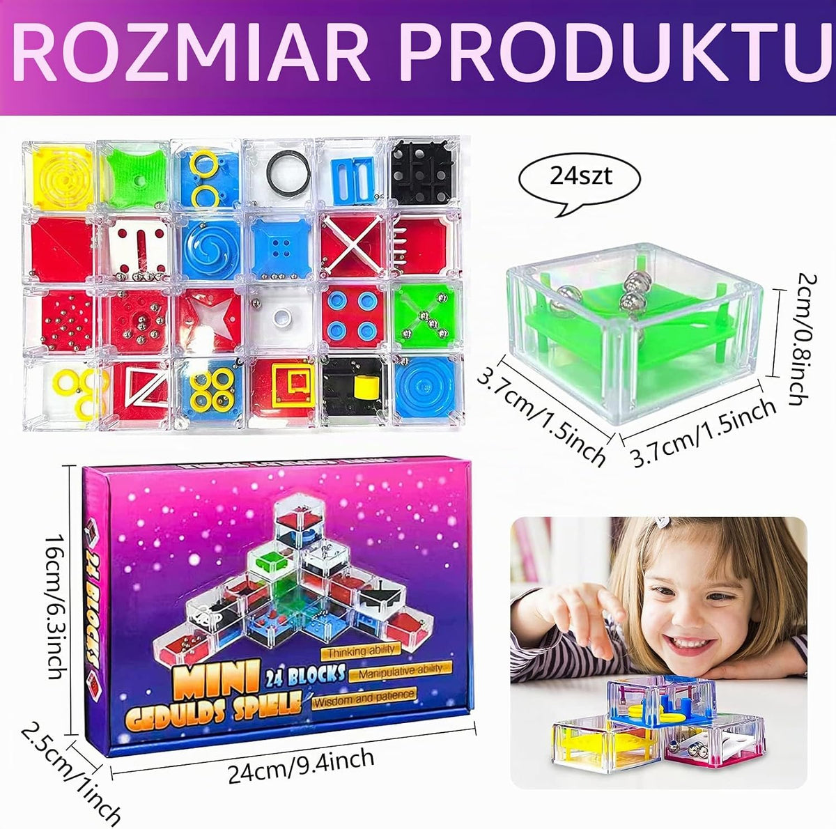 Leonshco 24 gry z cierpliwością dla dzieci i dorosłych – kalendarz