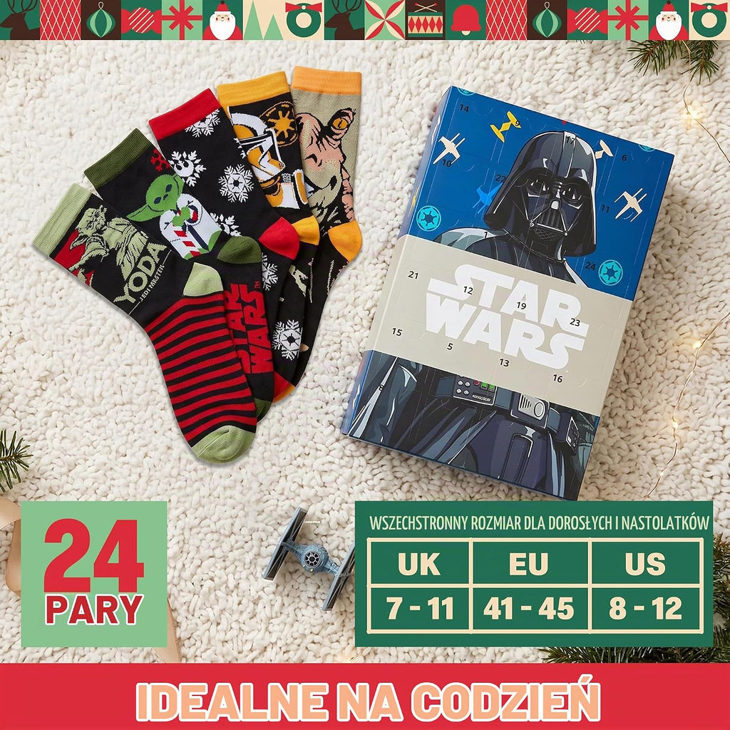 Get Trend Get Trend Star Wars Skarpety Kalendarz adwentowy 2026 dla mężczyzn