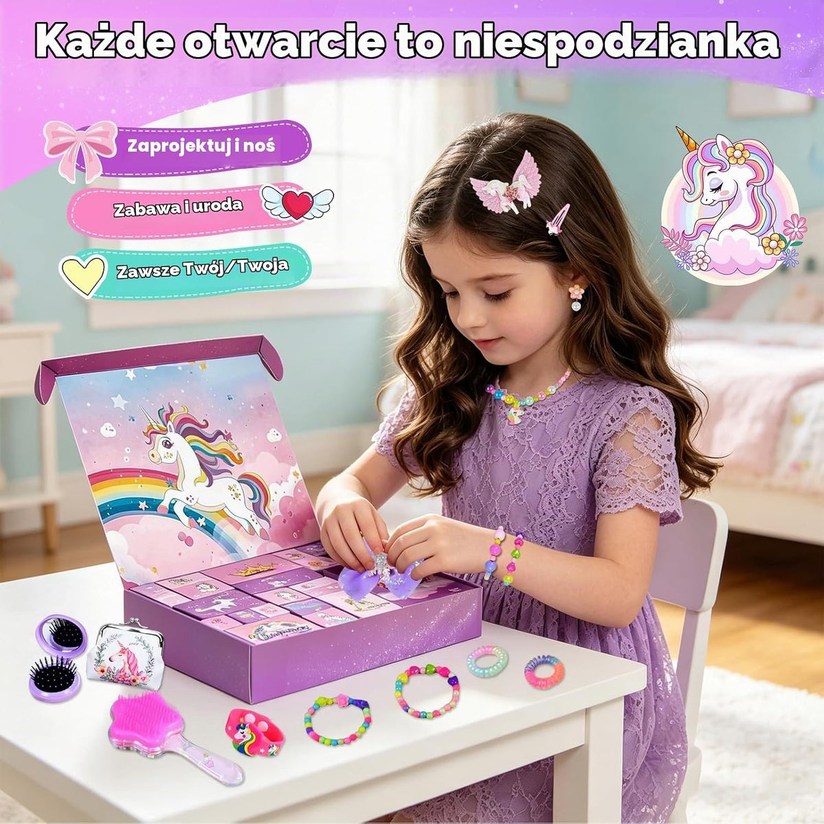 Ulikey Kalendarz adwentowy dla dziewczynek