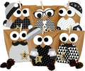 Papierdrachen Papierdrachen DIY kalendarz adwentowy do wypełnienia - Sowy Boże Narodzenie 2021 - zestaw 