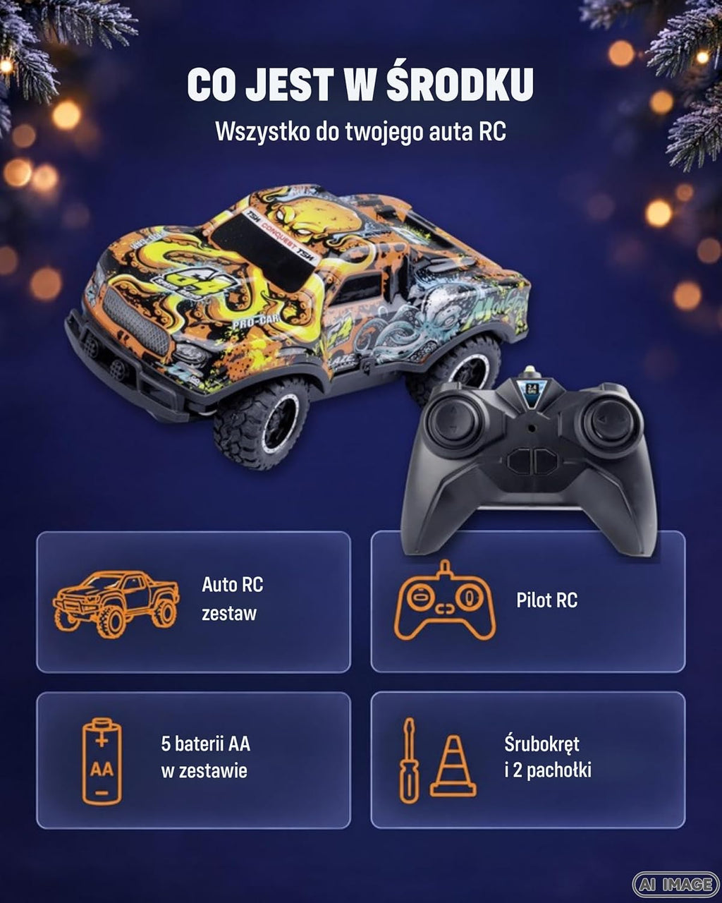 Revell Kalendarz adwentowy RC Christmas Driver – auto na pilota