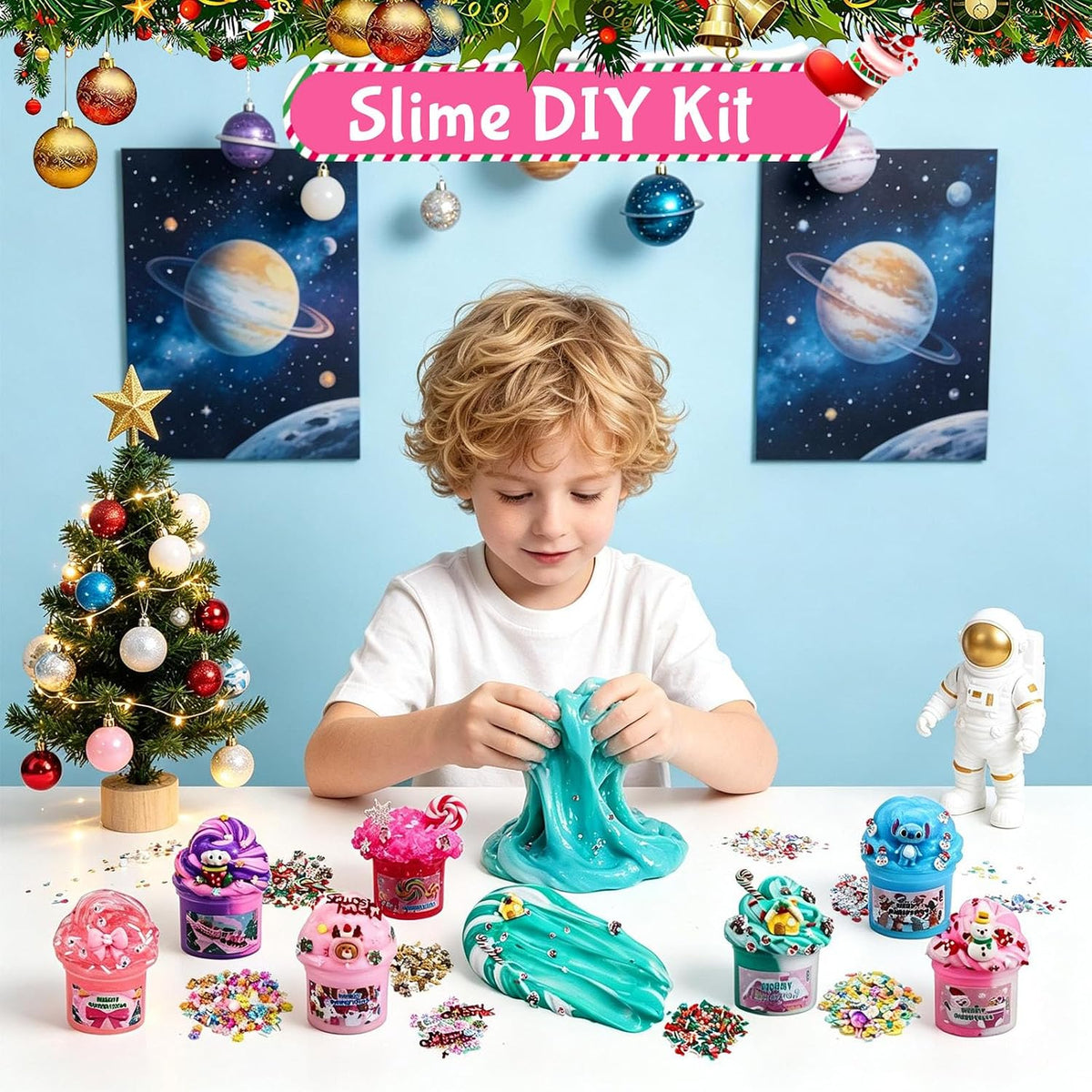 Kalendarz adwentowy Slime 2026 – 12 kryształowych slime i akcesoria