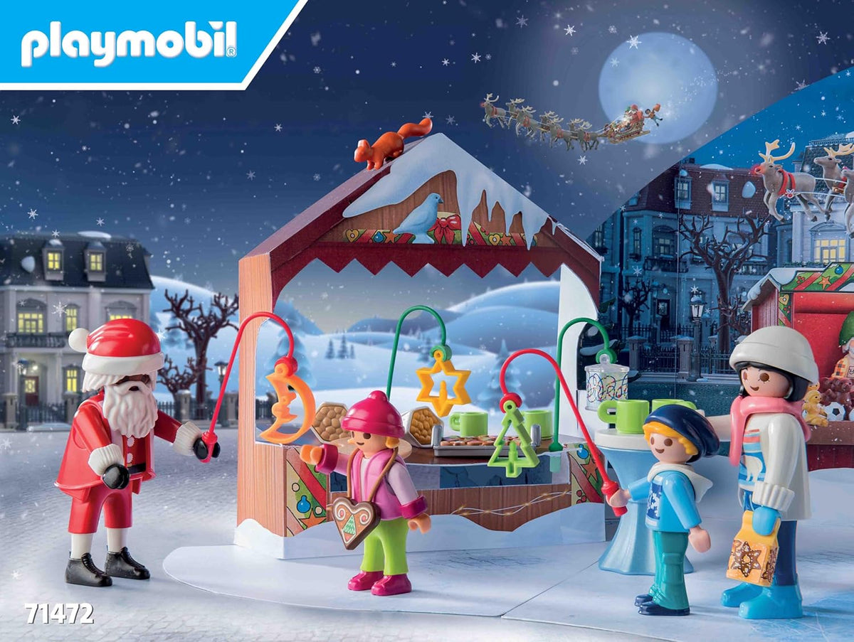 PLAYMOBIL Christmas 71472 Kalendarz adwentowy: Jarmark Bożonarodzeniowy