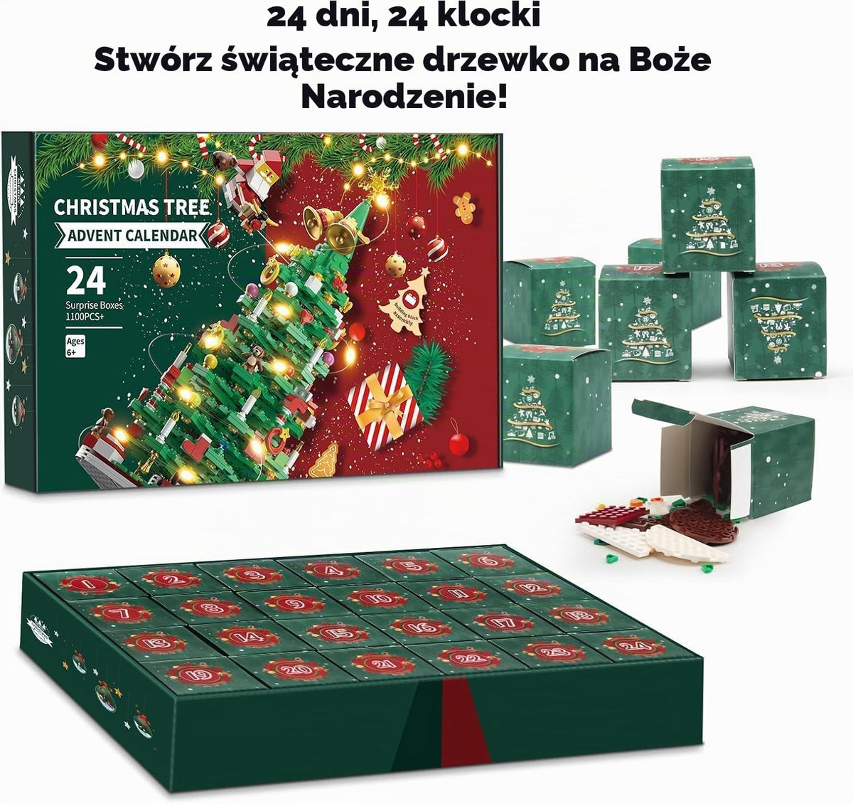 MYDOVA Kalendarz adwentowy 2025 dla dzieci – jedno pudełko dziennie