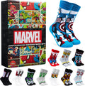 Get Trend Kalendarz Adwentowy Skarpet Get Trend Marvel 2025 dla Mężczyzn i Nastolatków, 24 Pary Oddy