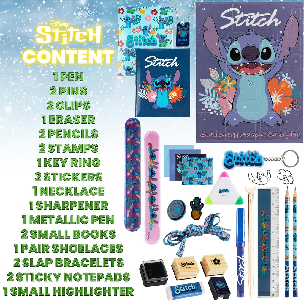 DISNEY Disney Stitch Adwent Calendar Stacjonarne Wielobarwność