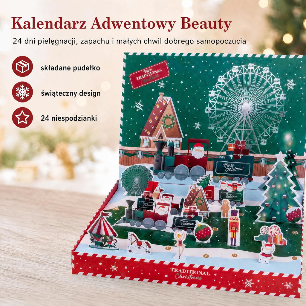 accentra Accentra Kalendarz adwentowy Beauty 2025 z 24 produktami wellness i pielęgnacji ciała – ka