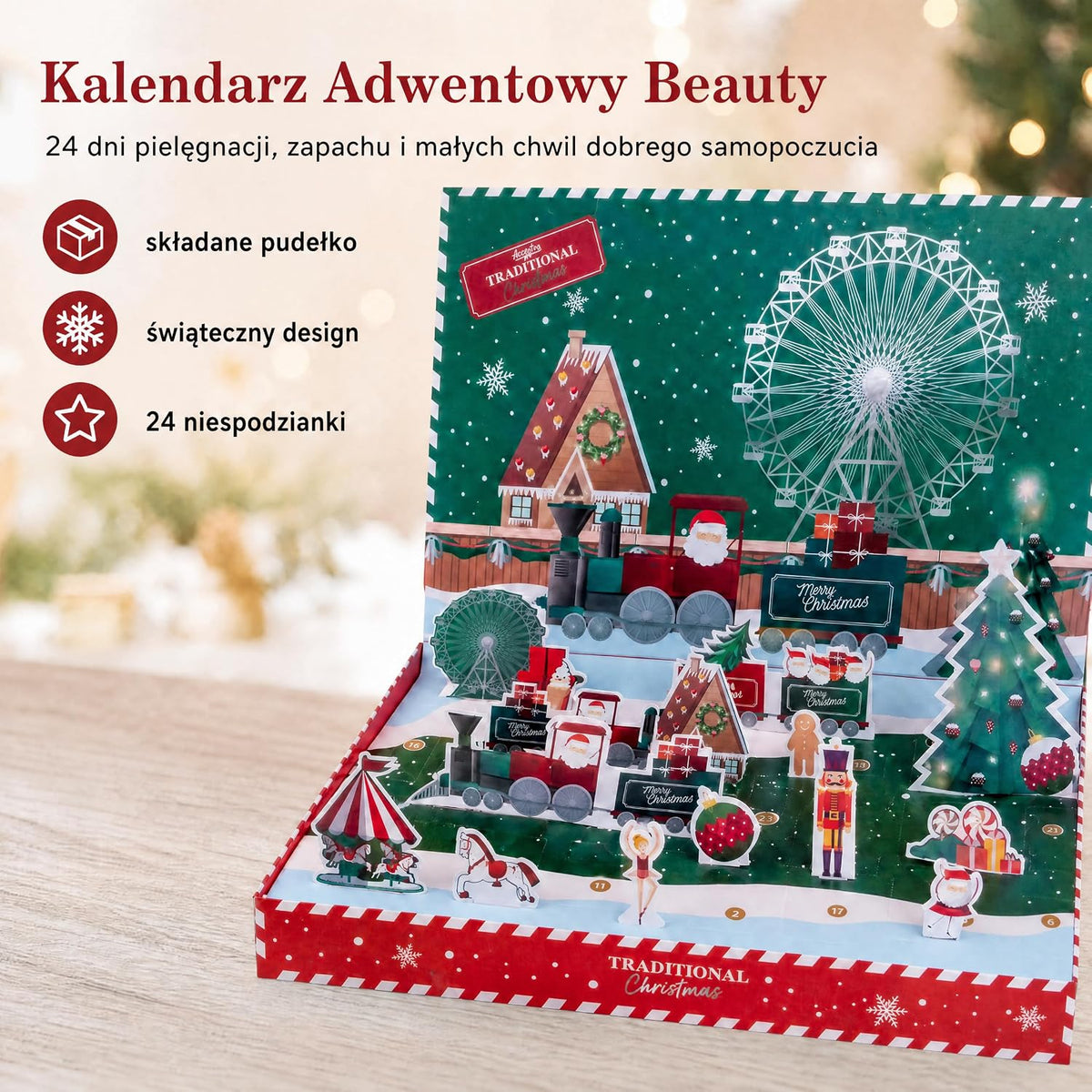 accentra Accentra Kalendarz adwentowy Beauty 2025 z 24 produktami wellness i pielęgnacji ciała – ka