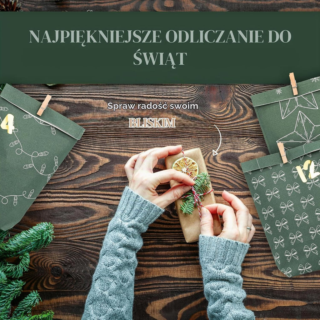 Amari Kalendarz adwentowy do napełnienia nr 23 Evergreen