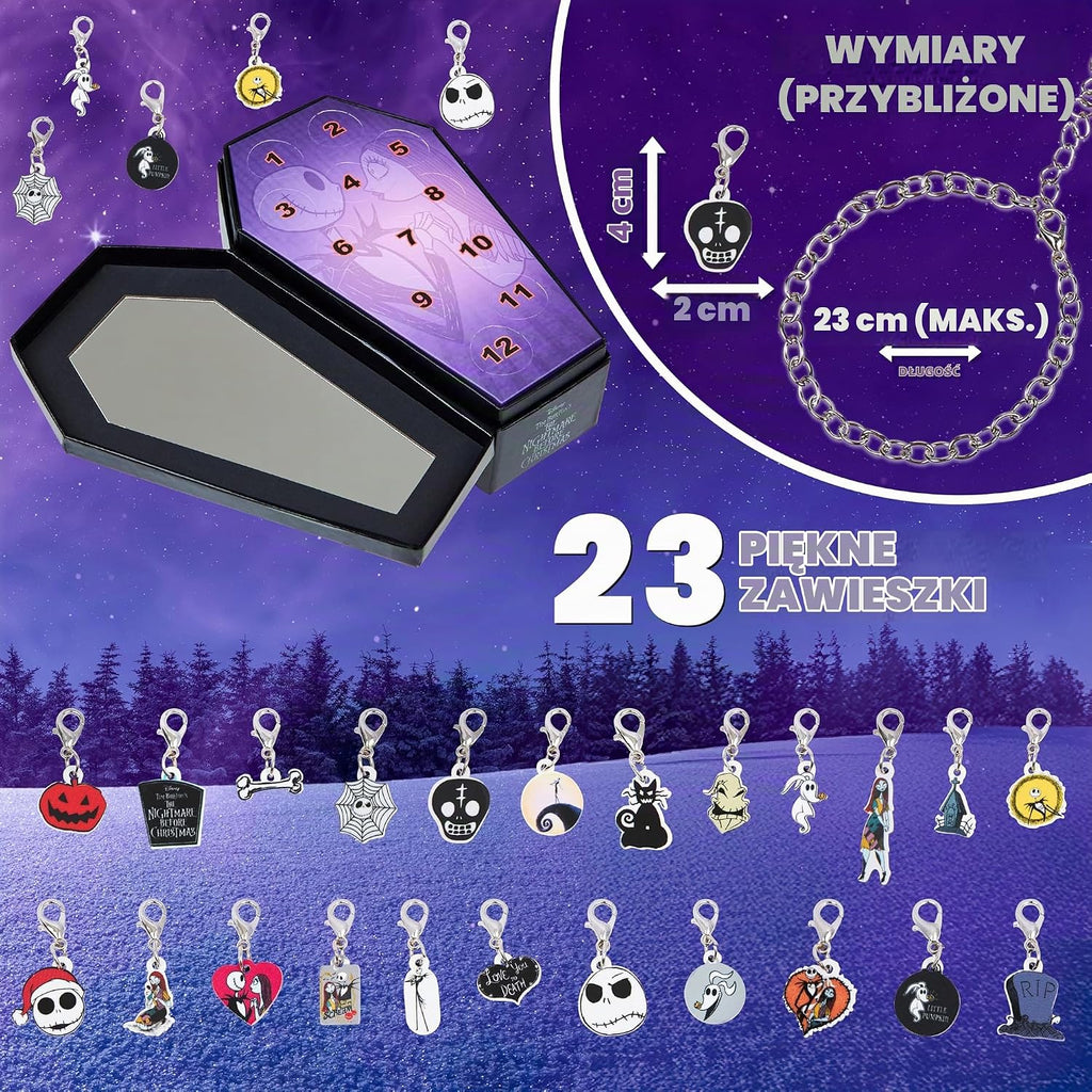 Disney Disney Stitch Kalendarz adwentowy 2024 dla dziewczynek – bransoletka z charmsami, biżuteri