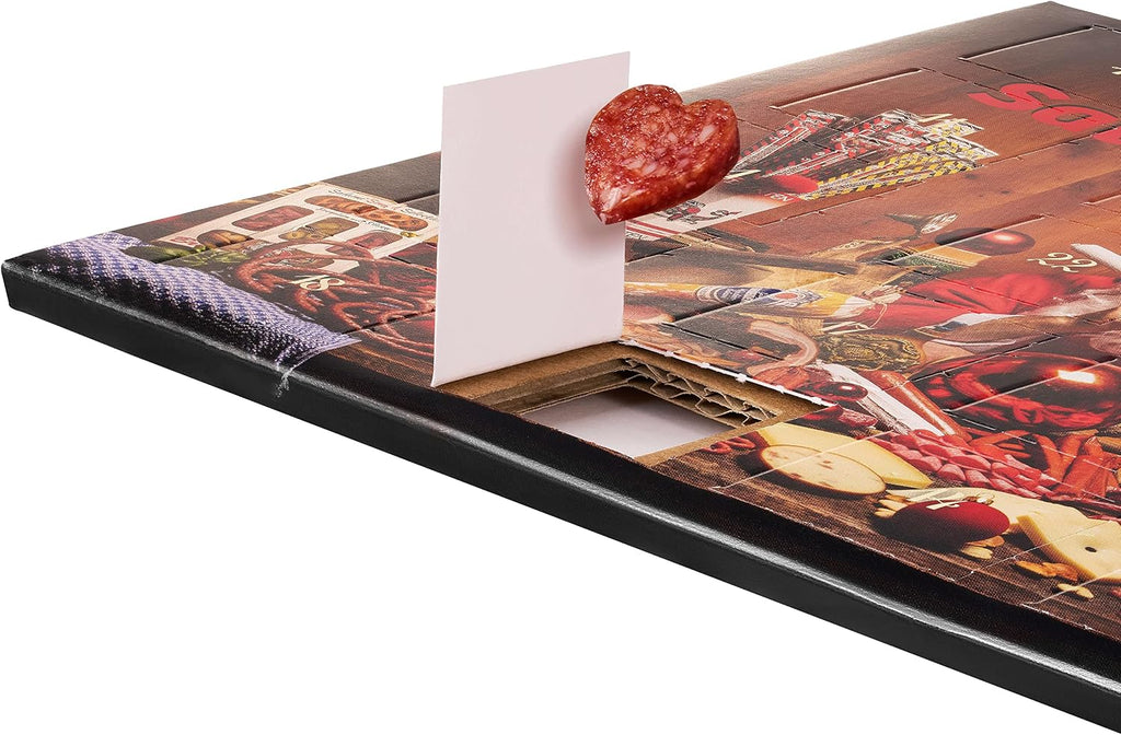 Pikanten WURSTBARON Pikantne Salami Kalendarz Adwentowy – 24 mini gwiazdki i serduszka kiełbasiane,