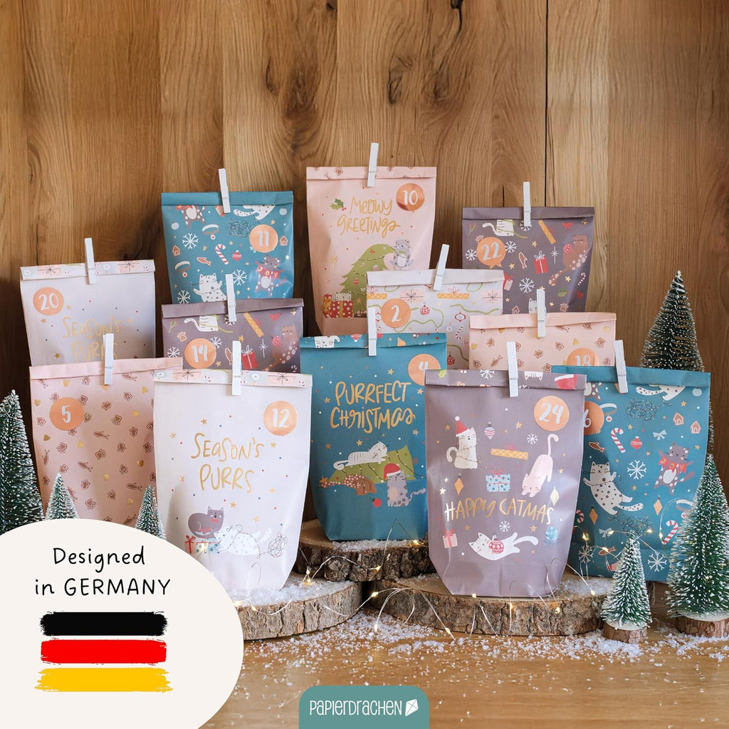 Papierdrachen Kalendarz adwentowy 2026 "zrób to sam" torebki papierowe
