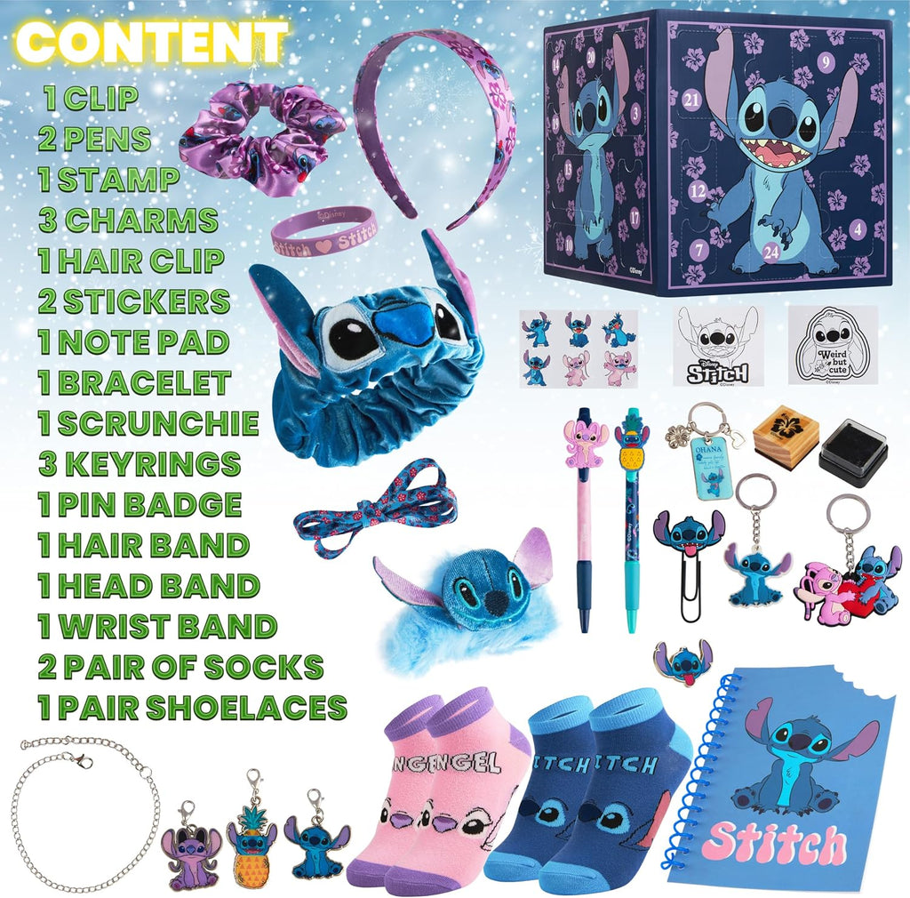 DISNEY Kostka do kalendarza Adwent Stitch Wielobarwność