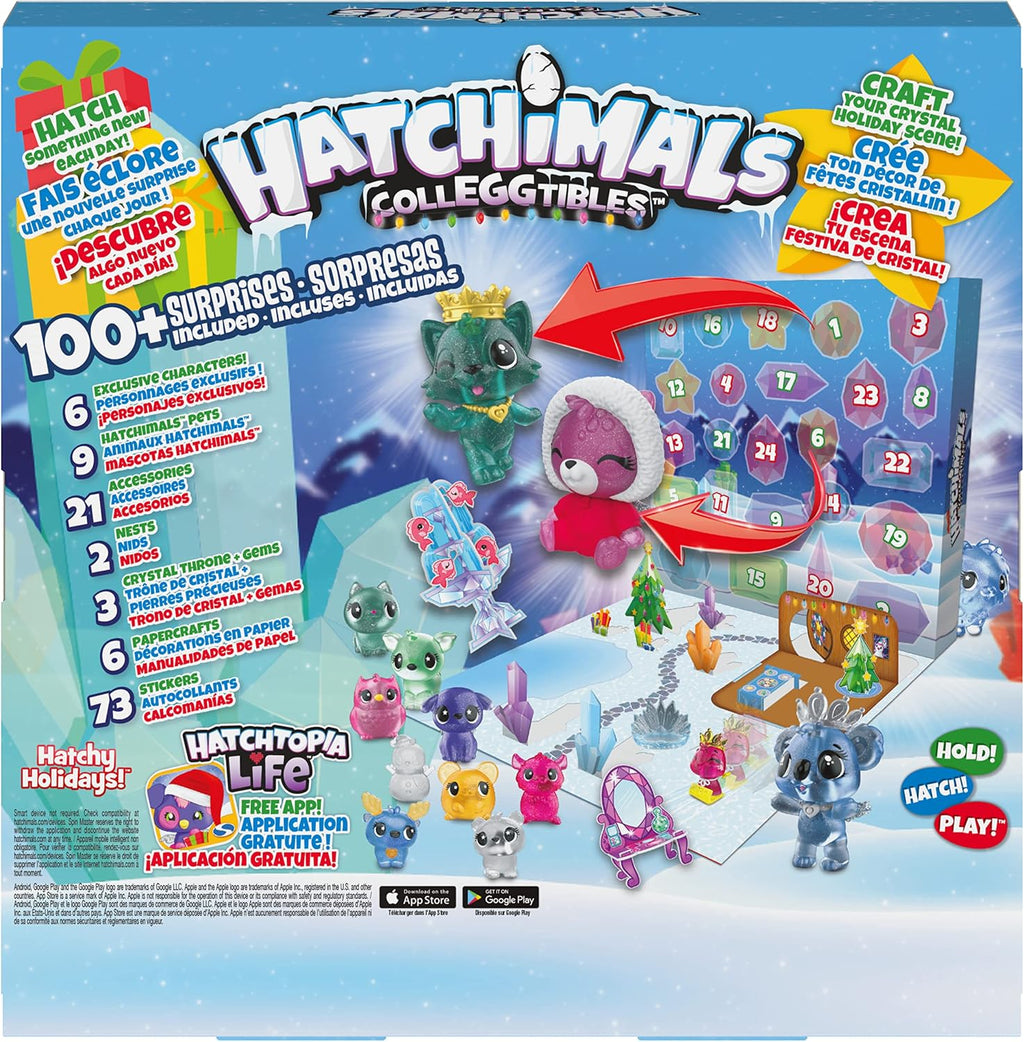 Hatchimals Crystal Christmas Kalendarz adwentowy – 100+ niespodzianek