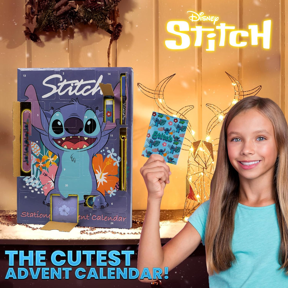 DISNEY Disney Stitch Adwent Calendar Stacjonarne Wielobarwność