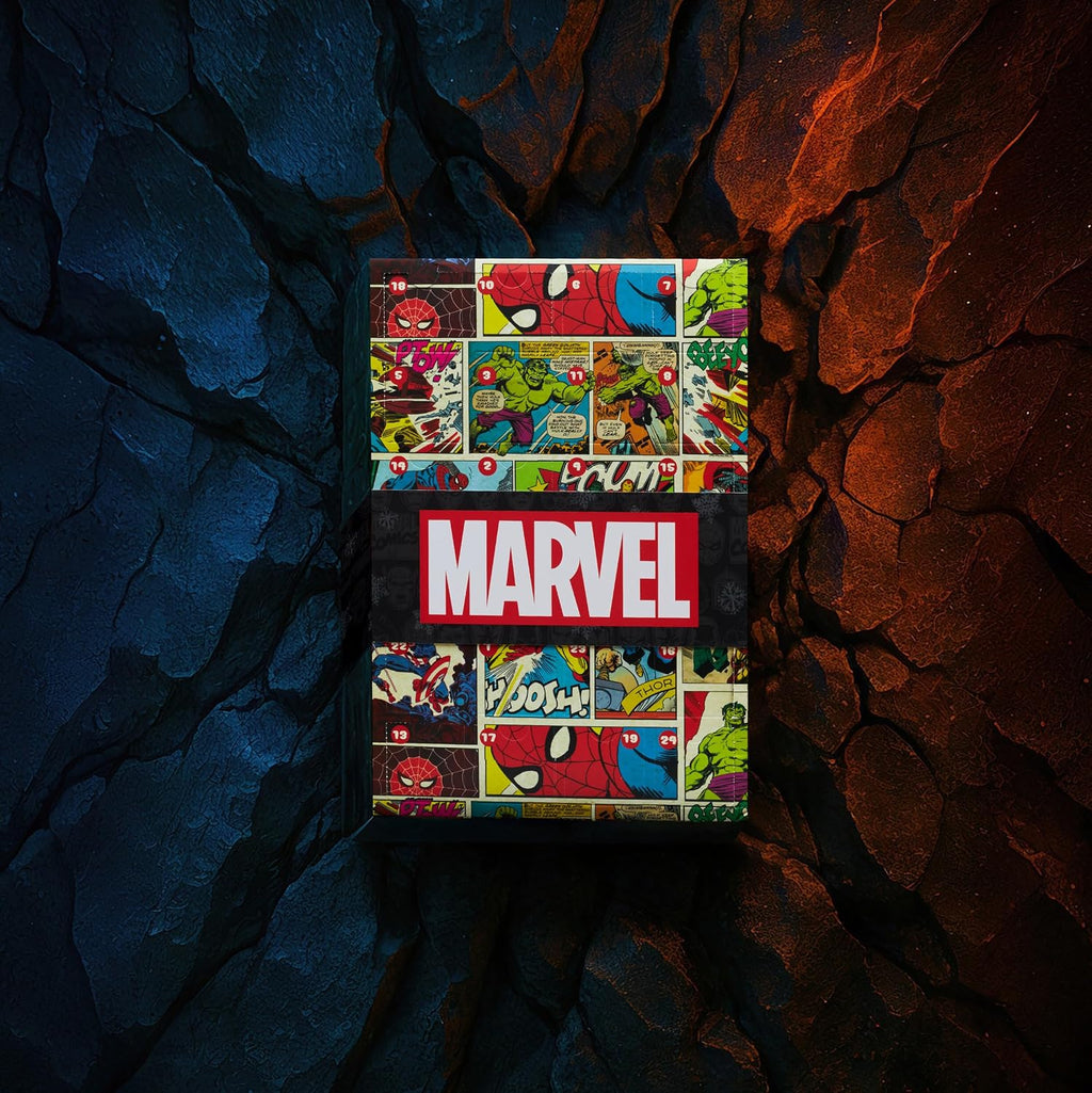 Get Trend Kalendarz Adwentowy Skarpet Get Trend Marvel 2025 dla Mężczyzn i Nastolatków, 24 Pary Oddy