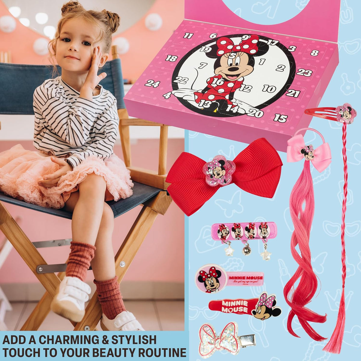 Get Trend Kalendarz adwentowy Disney Minnie Mouse 2025 dla dziewcząt