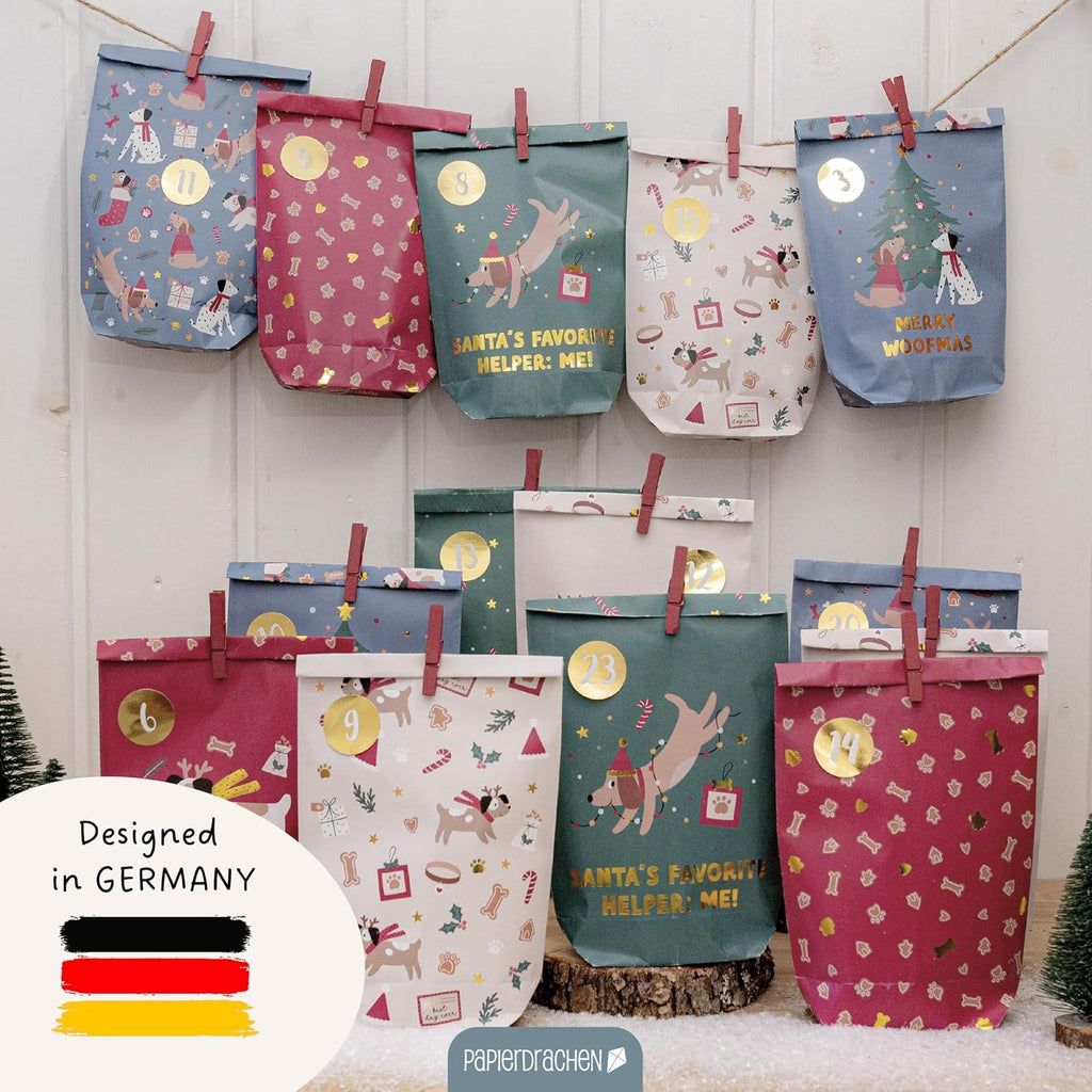 Papierdrachen Papierdrachen Kalendarz adwentowy 2026 – torebki papierowe "zrób to sam"