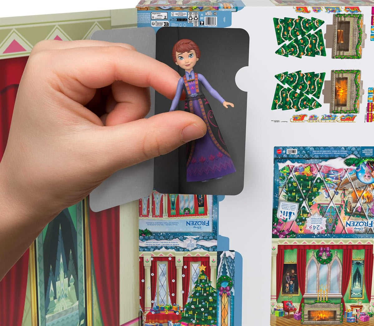 Mattel Disney Frozen młoda Anna i Elsa kalendarz adwentowy